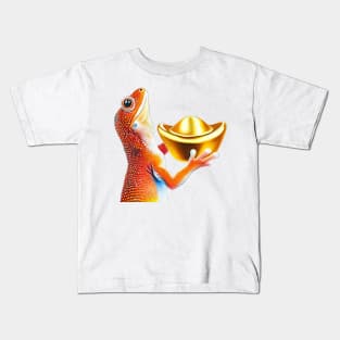 gecko gold ingot Kids T-Shirt